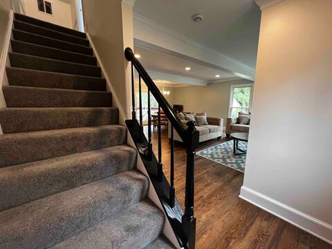 Stairs to second level