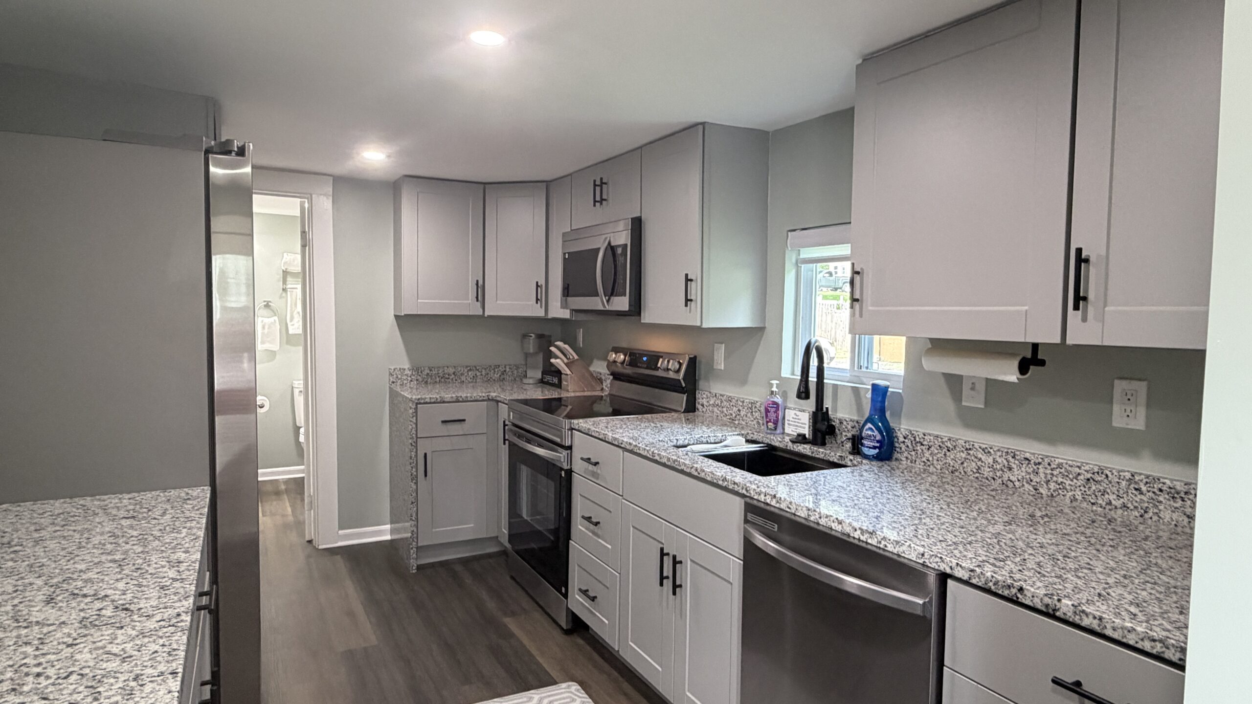 New kitchen fully stocked with everything needed for daily cooking
